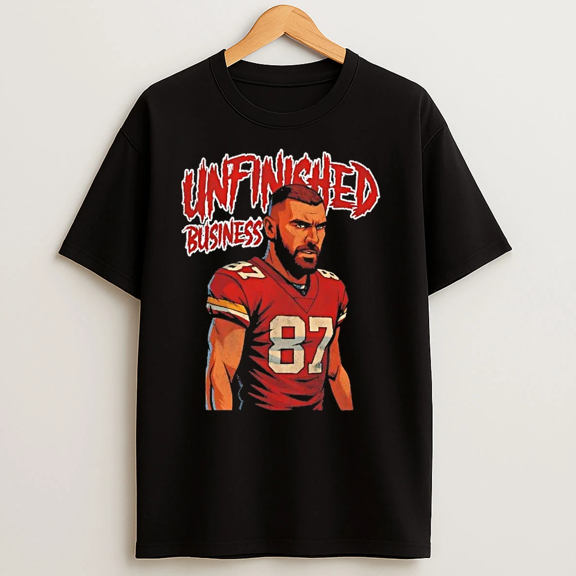 Travis Kelce Unfinished Business T Shirts