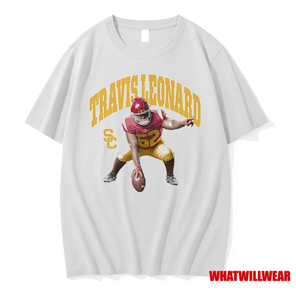 Travis Leonard Portrait Usc Trojans Shirts