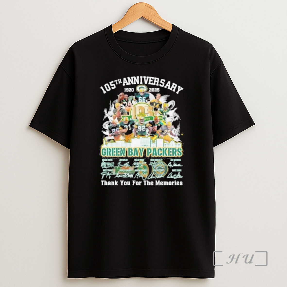 Trending 105th Anniversary 1920 2025 Green Bay Packers Teams Signatures Premium Shirt Sweatshirt Tee