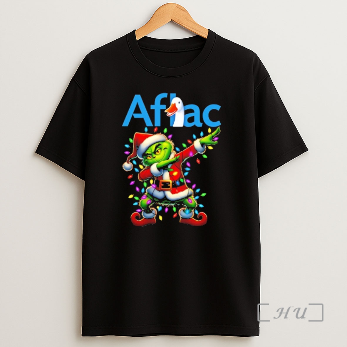 Trending Aflac X Grinch Dabbing Christmas 2025 Premium Shirt Sweatshirt Tee