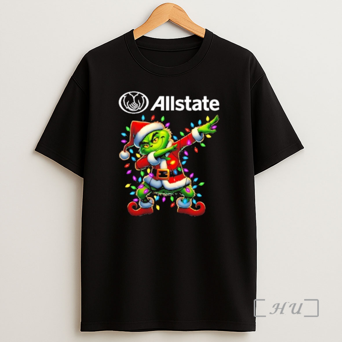 Trending Allstate X Grinch Dabbing Christmas 2025 Premium Shirt Sweatshirt Tee
