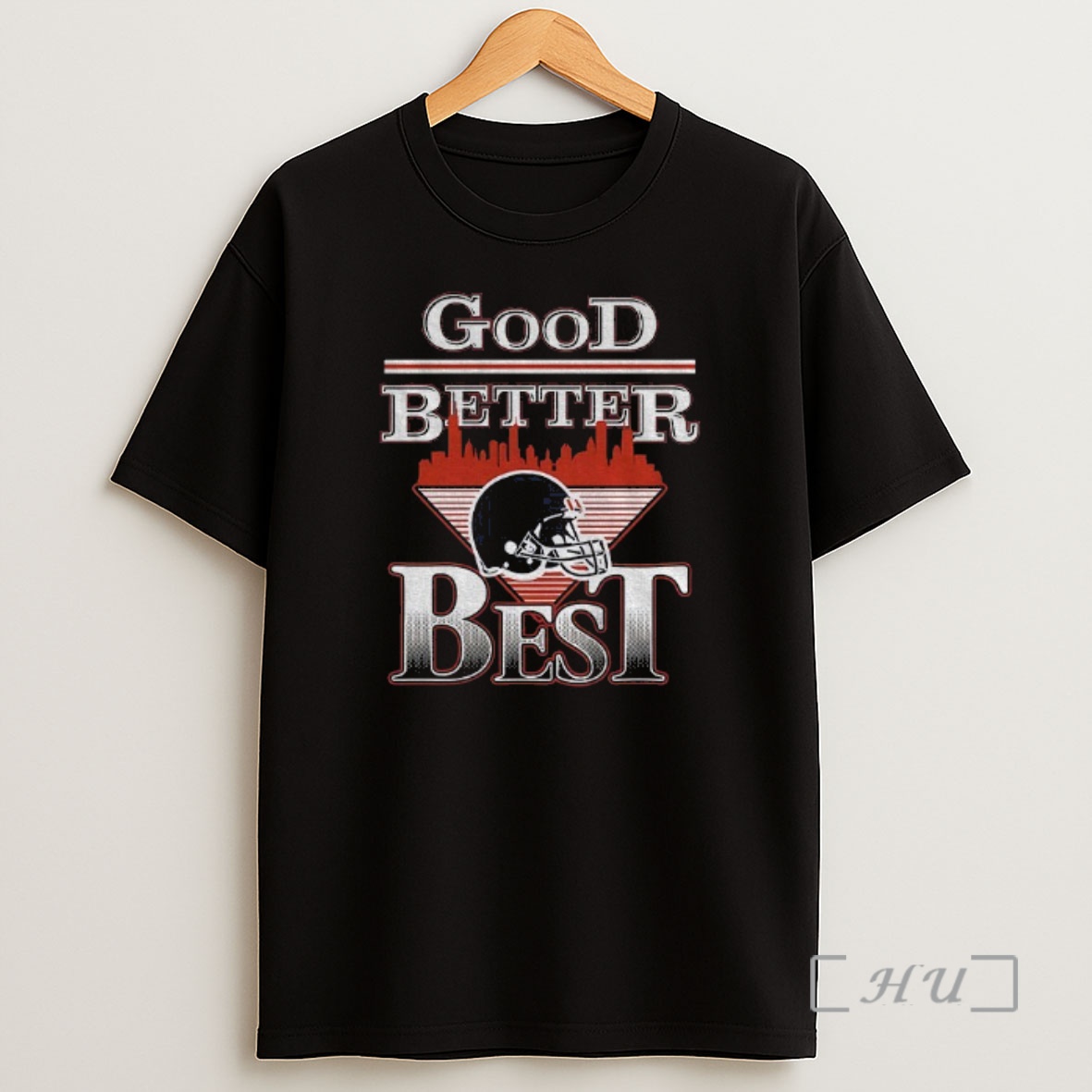 Trending Chicago Bears Helmet City Skyline Nfl Football Good Better Best 2025 Premium Shirt Sweatshirt Tee