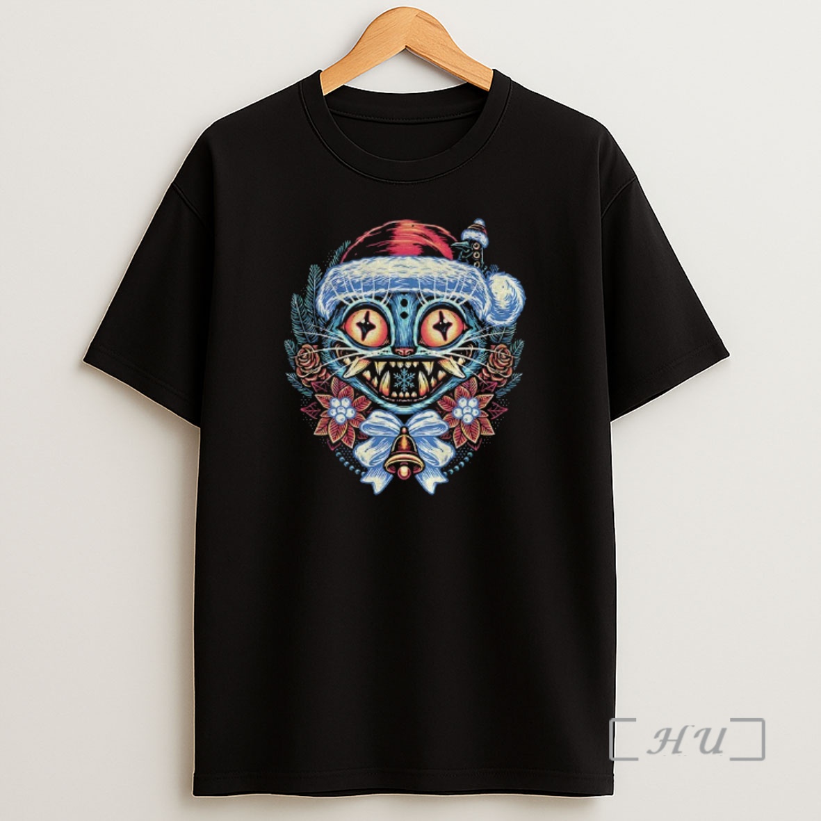 Trending Derpy Tiger In A Santa Hat Art Kpop Demon Hunter Merry Christmas Premium Shirt Sweatshirt Tee