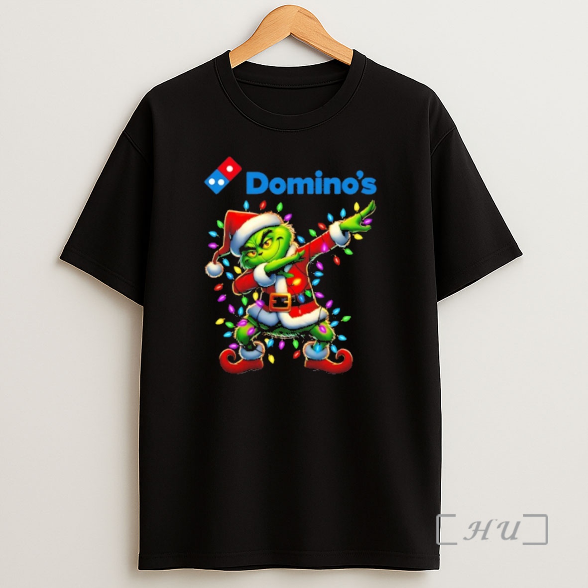 Trending Dominos X Grinch Dabbing Christmas 2025 Premium Shirt Sweatshirt Tee