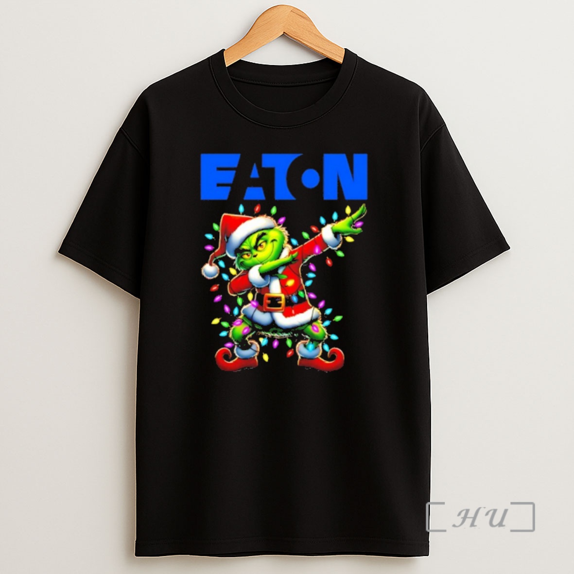 Trending Eaton X Grinch Dabbing Christmas 2025 Premium Shirt Sweatshirt Tee
