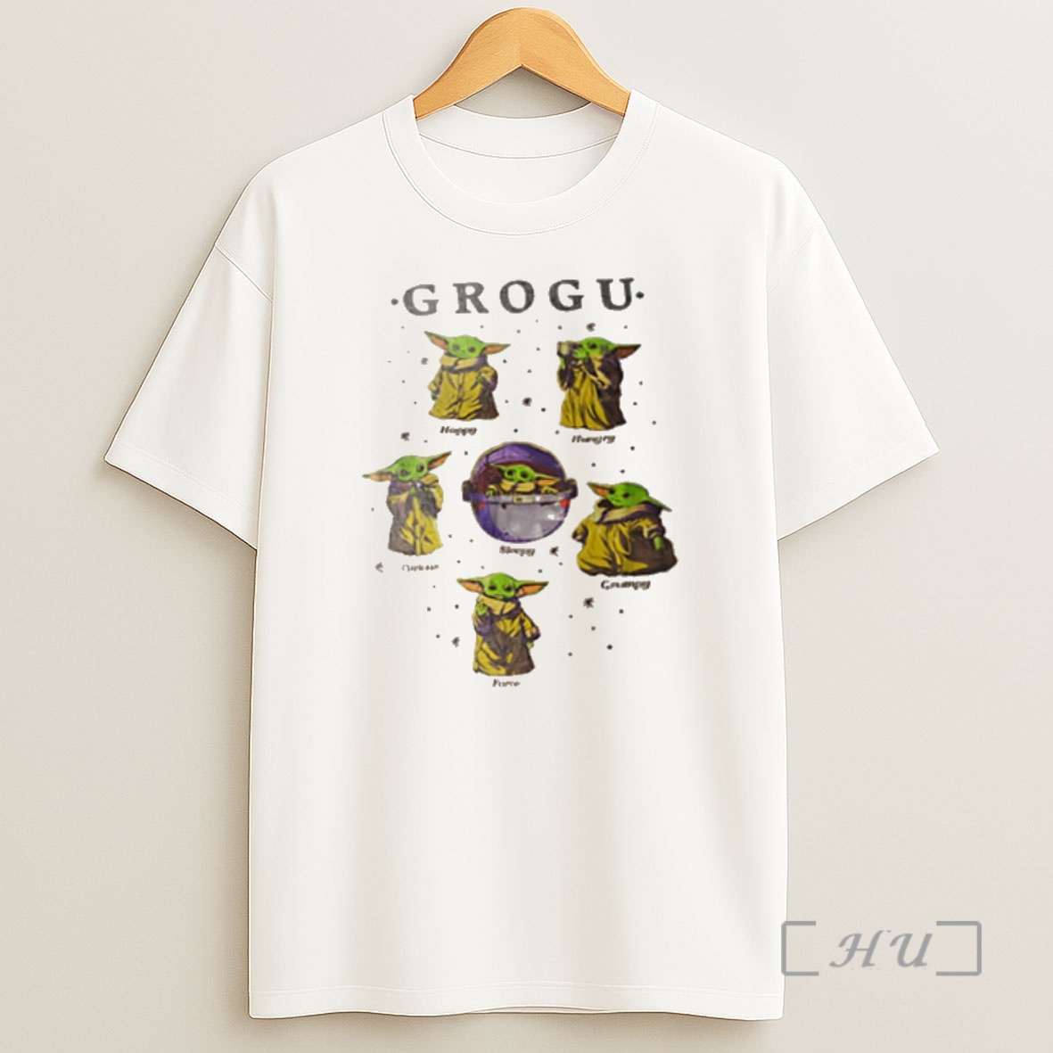 Trending Grogu Happy Hungry Curious Sleepy Grumpy Force Premium Shirt Sweatshirt Tee