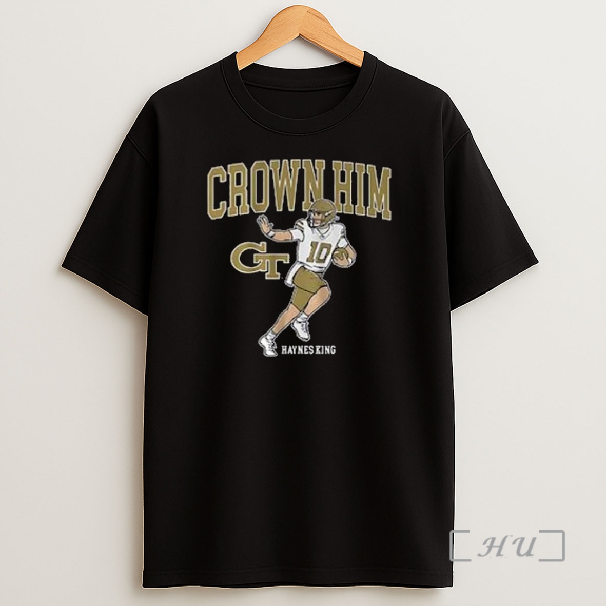 Trending Haynes King Crown Him Georgia Tech Football Game Day Premium Shirt Sweatshirt Tee