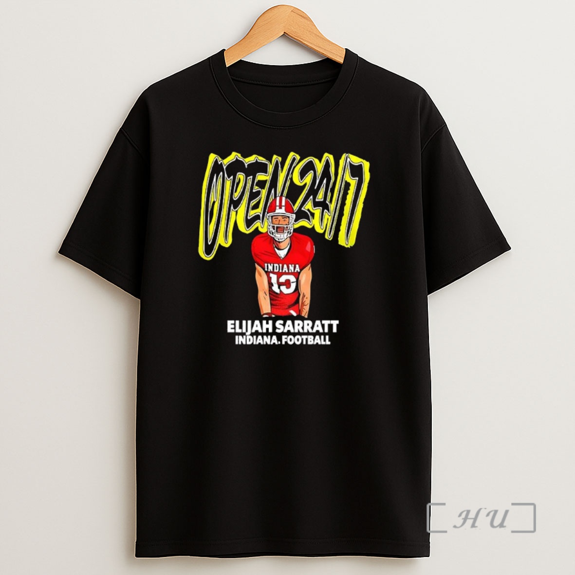 Trending Indiana Hoosiers Open 24 7 Elijah Sarratt Football Premium Shirt Sweatshirt Tee