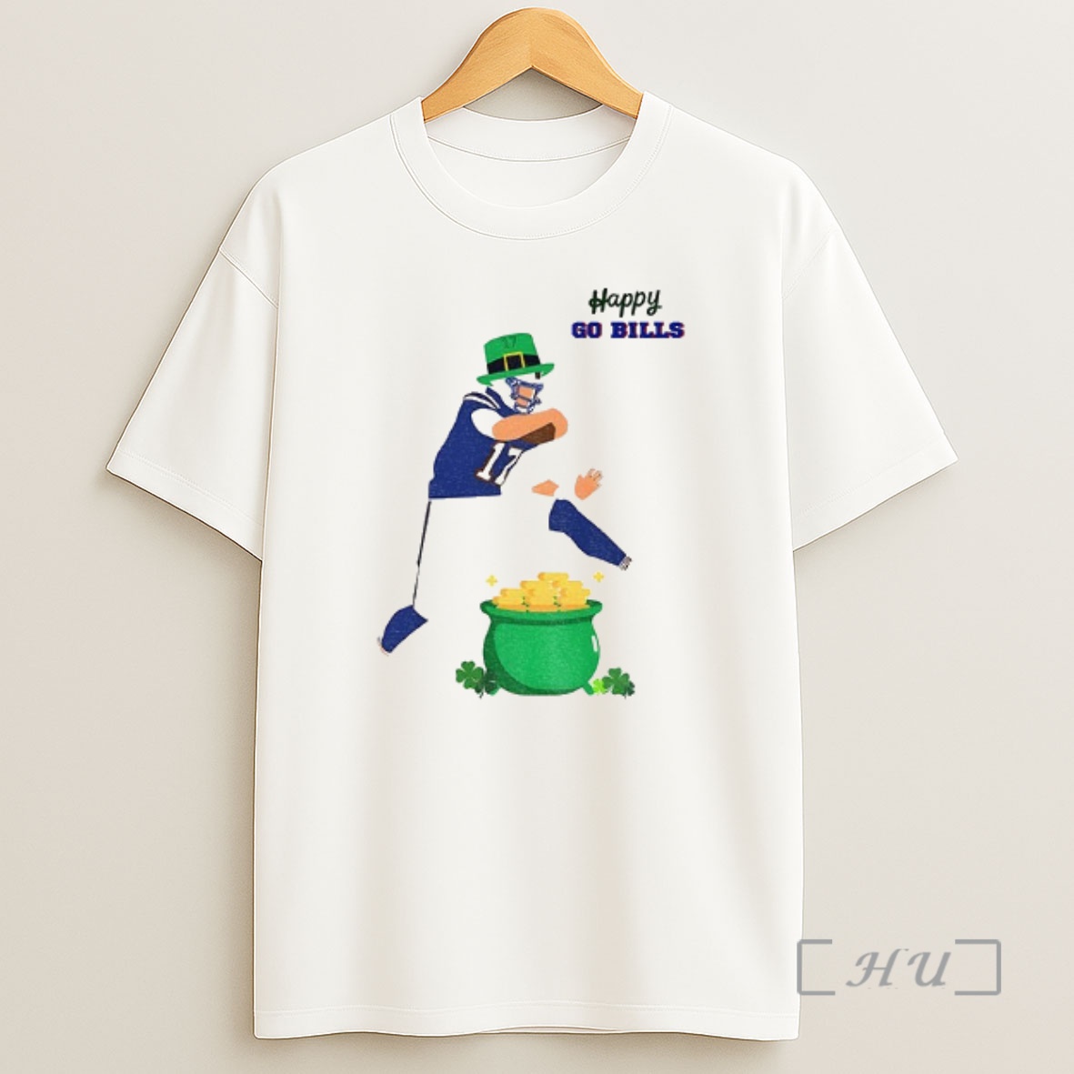 Trending Josh Allen Happy Go Bills Buffalo Bills Nfl Football St Patricks Day Happy Go Lucky Premium Shirt Sweatshirt Tee