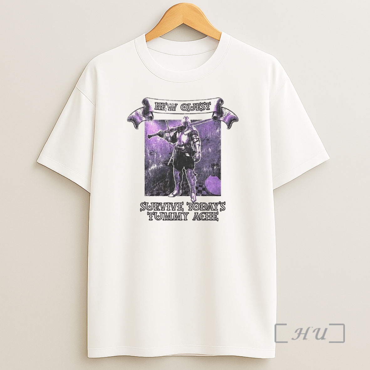 Trending Knight New Quest Survive Tummy Ache Premium Shirt Sweatshirt Tee