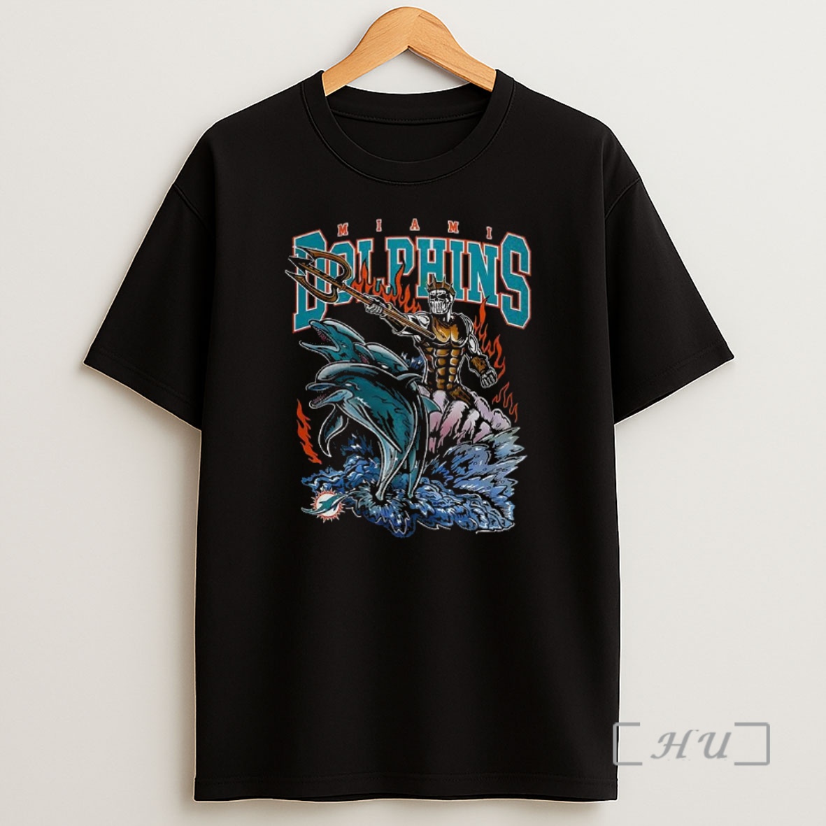 Trending Miami Dolphins Football Poseidon Skeleton Premium Shirt Sweatshirt Tee