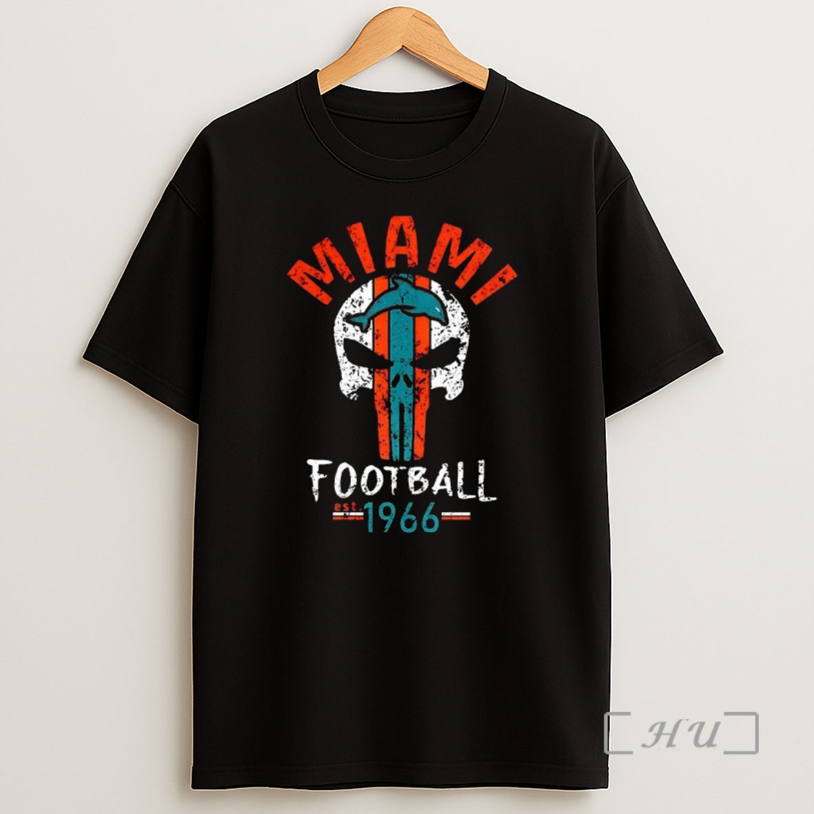 Trending Miami Dolphins Football Est 1966 Skull Logo Premium Shirt Sweatshirt Tee