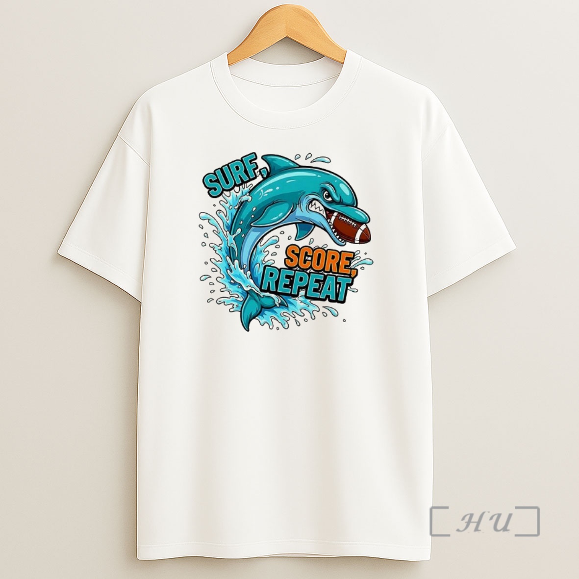 Trending Miami Dolphins Football Surf Score Repeat Mascot Premium Shirt Sweatshirt Tee