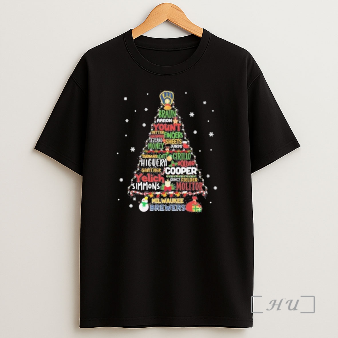 Trending Milwaukee Brewers Christmas Tree Premium Shirt Sweatshirt Tee