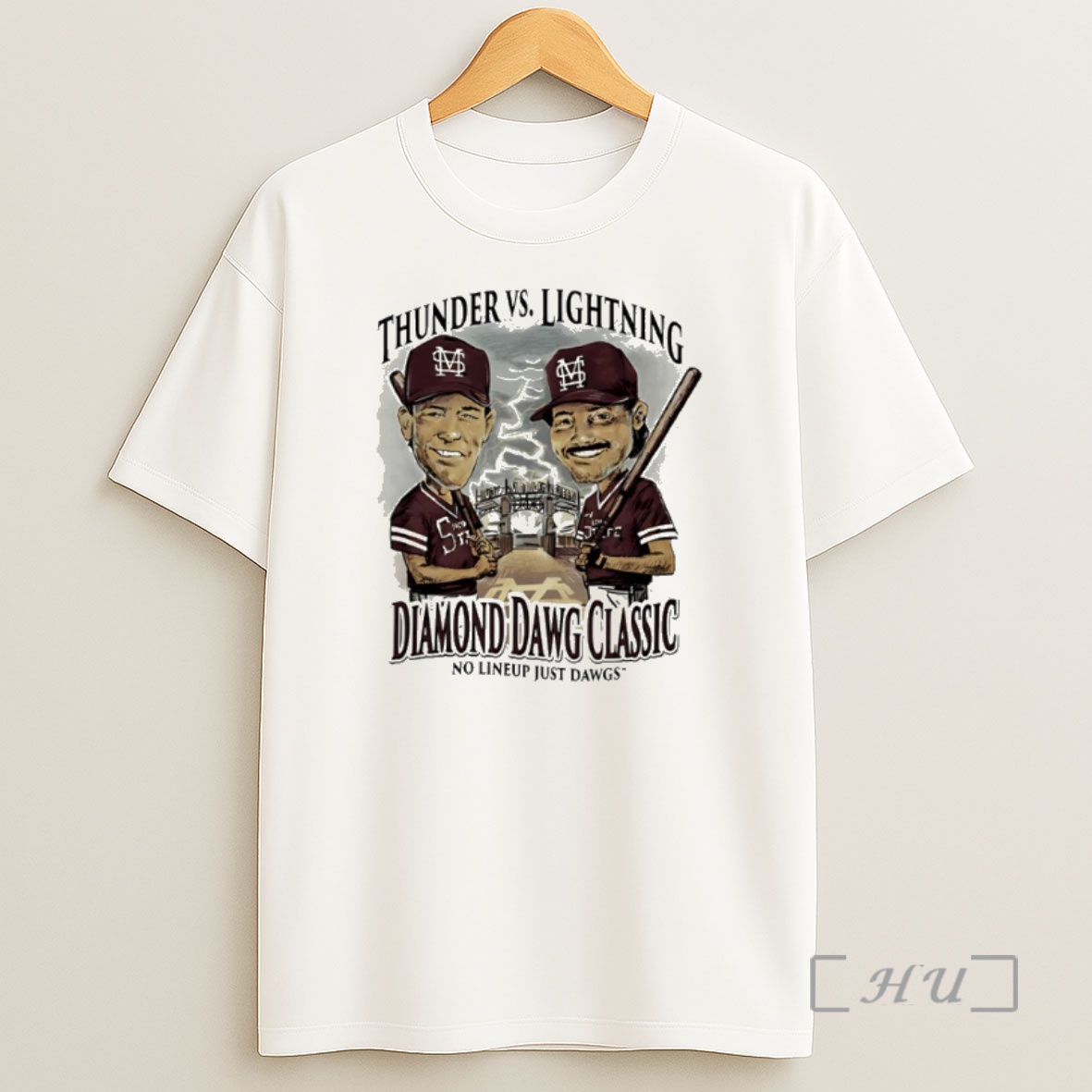 Trending Mississippi State Thunder Vs Lightning Diamond Classic No Lineup Just Dawg Premium Shirt Sweatshirt Tee