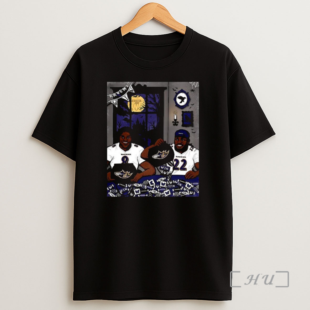 Trending Nfl Baltimore Ravens Treated Themselves To A Win On Halloween Premium Shirt Sweatshirt Tee