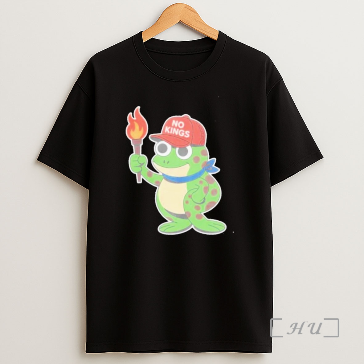 Trending No Kings Frog Fire Premium Shirt Sweatshirt Tee