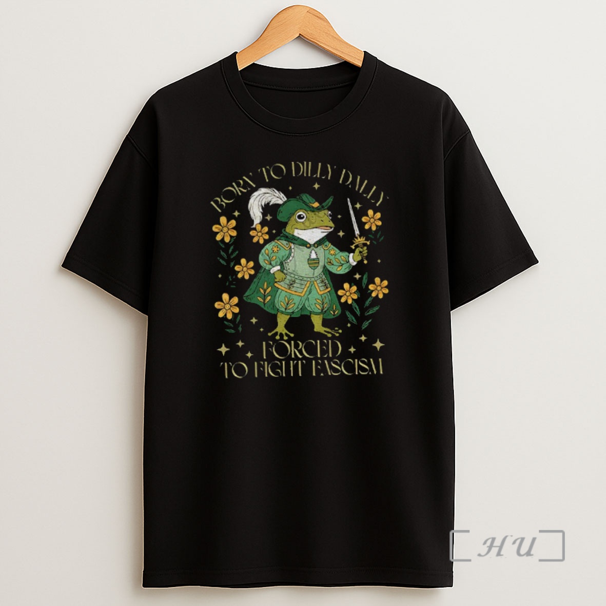 Trending Portland Frog Born To Dilly Dally Forced To Fight Fascism Anti Trump Premium Shirt Sweatshirt Tee