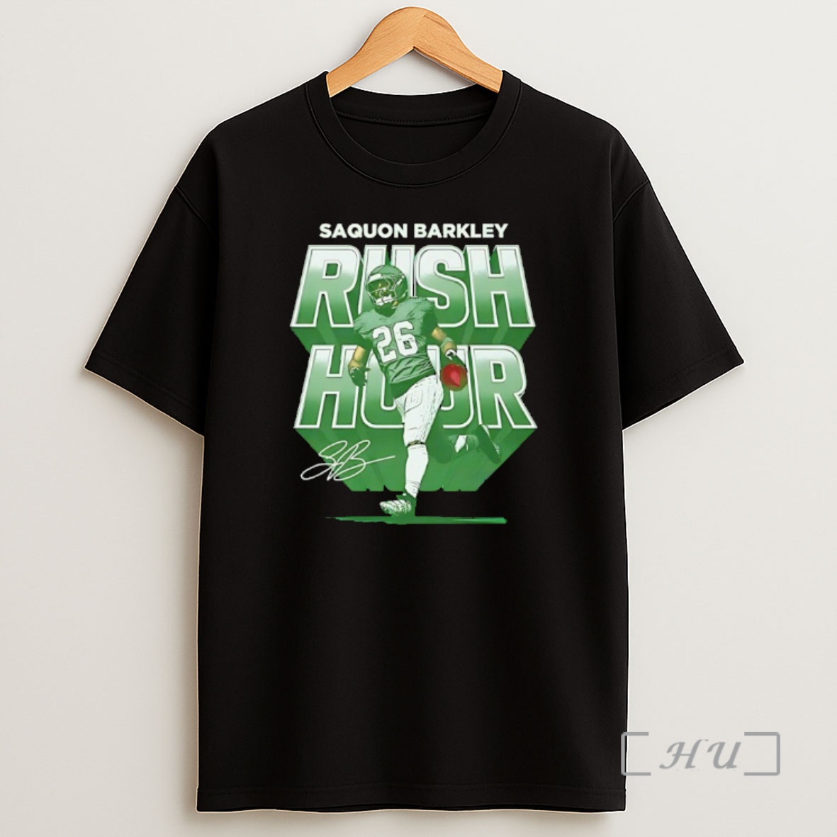 Trending Saquon Barkley Rush Hour Philadelphia Eagles Autographed Premium Shirt Sweatshirt Tee