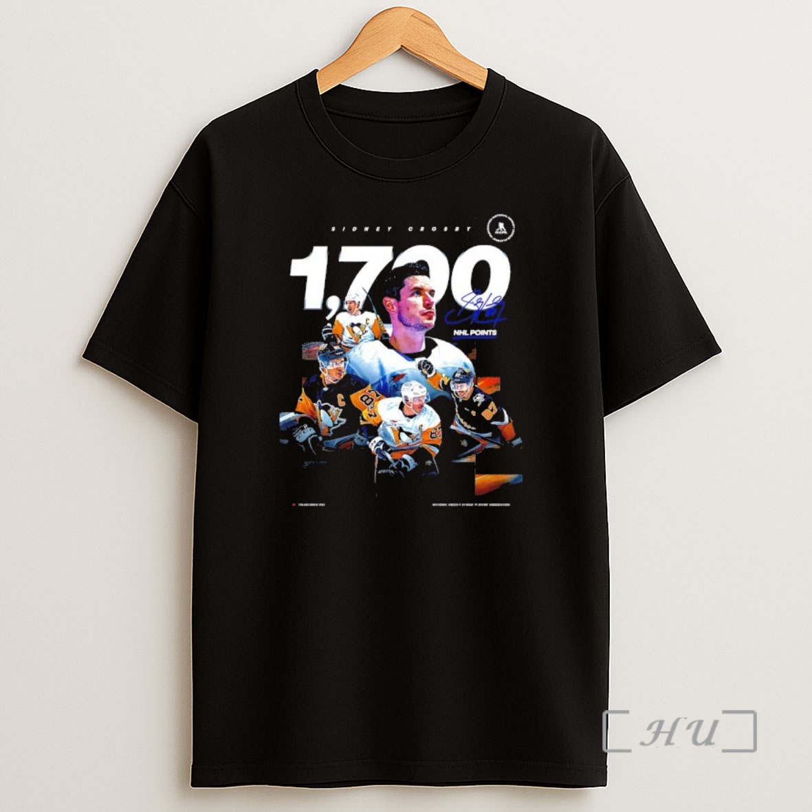 Trending Sidney Crosby Pittsburgh Penguins Nhl 1700 Career Points Signature Premium Shirt Sweatshirt Tee