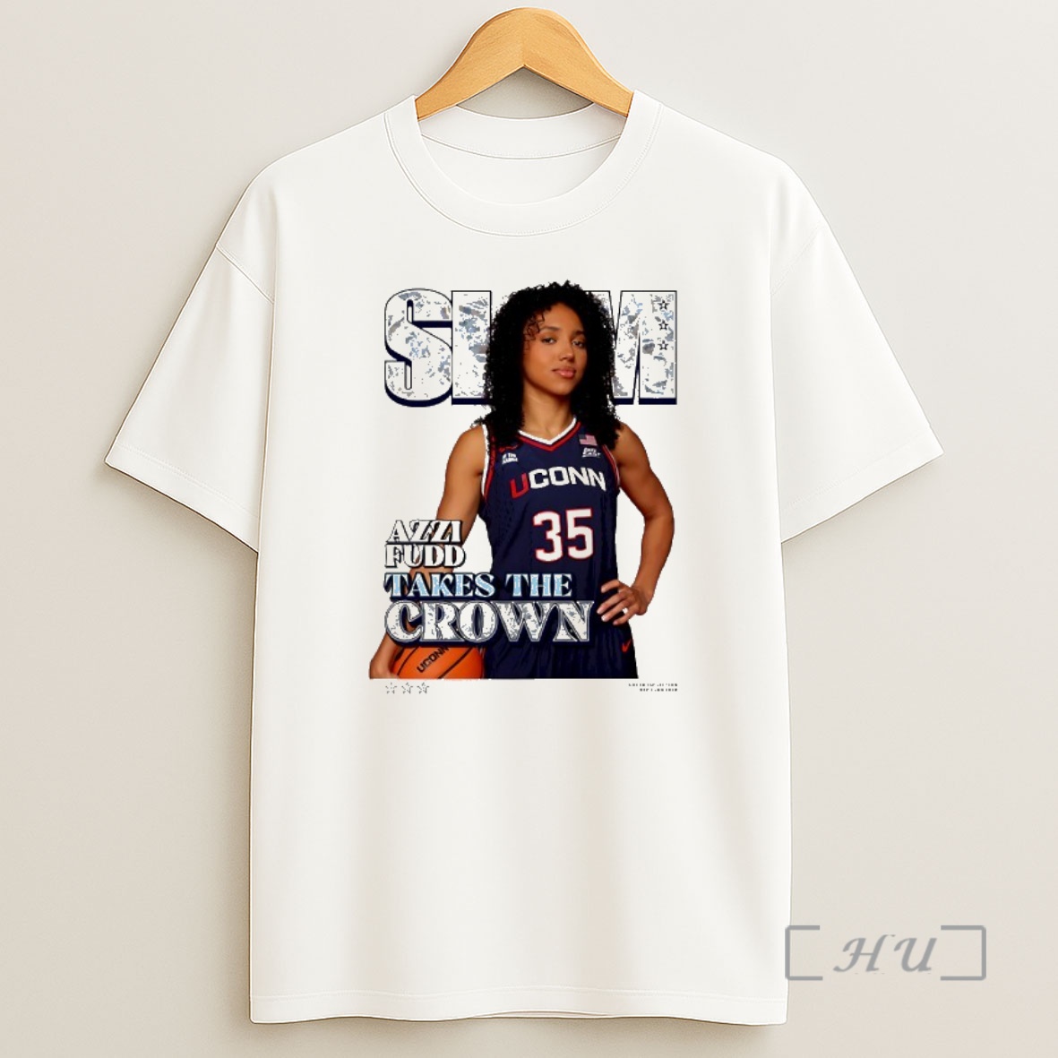 Trending Slam Uconn Huskies Azzi Fudd Takes The Crown Premium Shirt Sweatshirt Tee