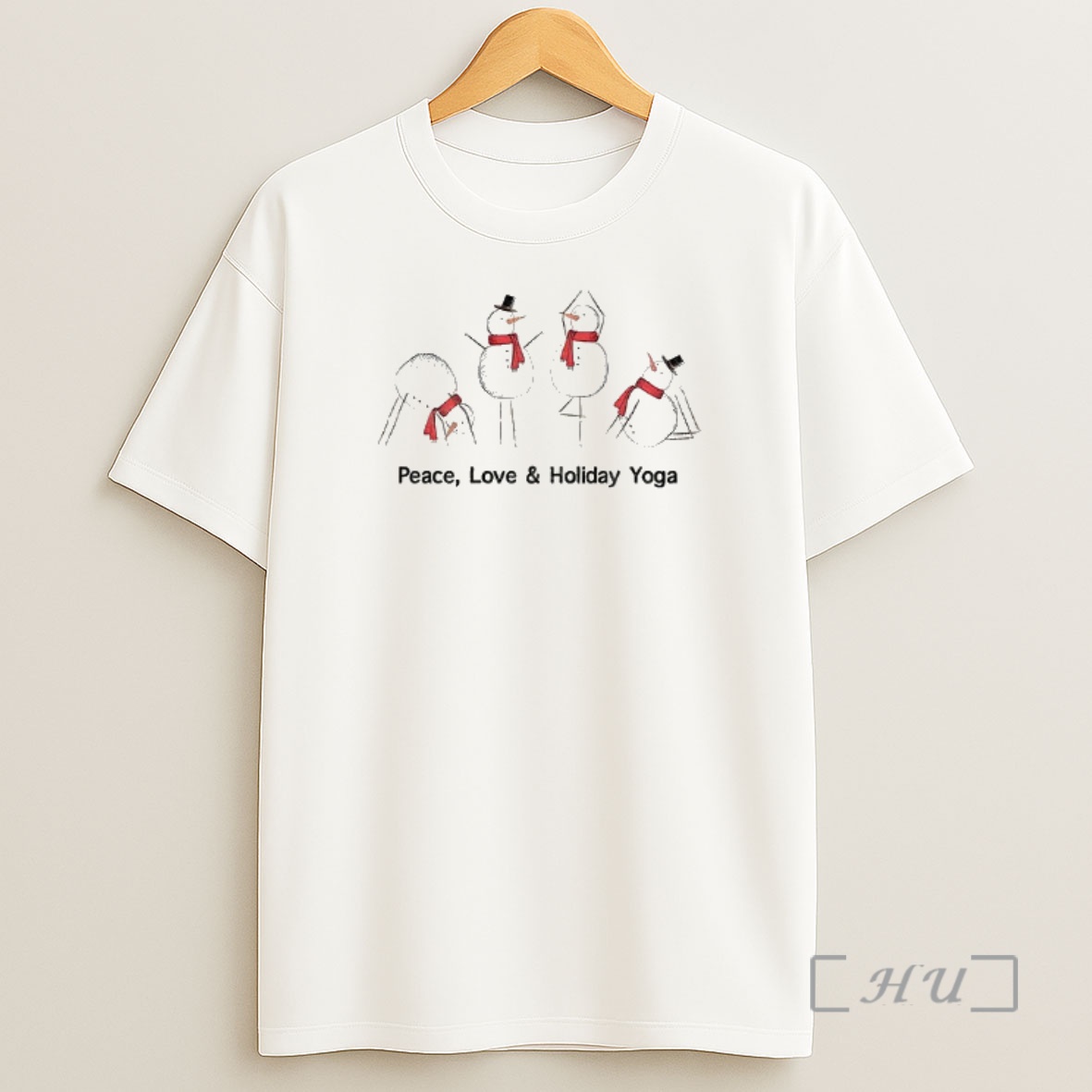 Trending Snowmen Doing Yoga Peace Love And Holiday Yoga Merry Christmas Premium Shirt Sweatshirt Tee