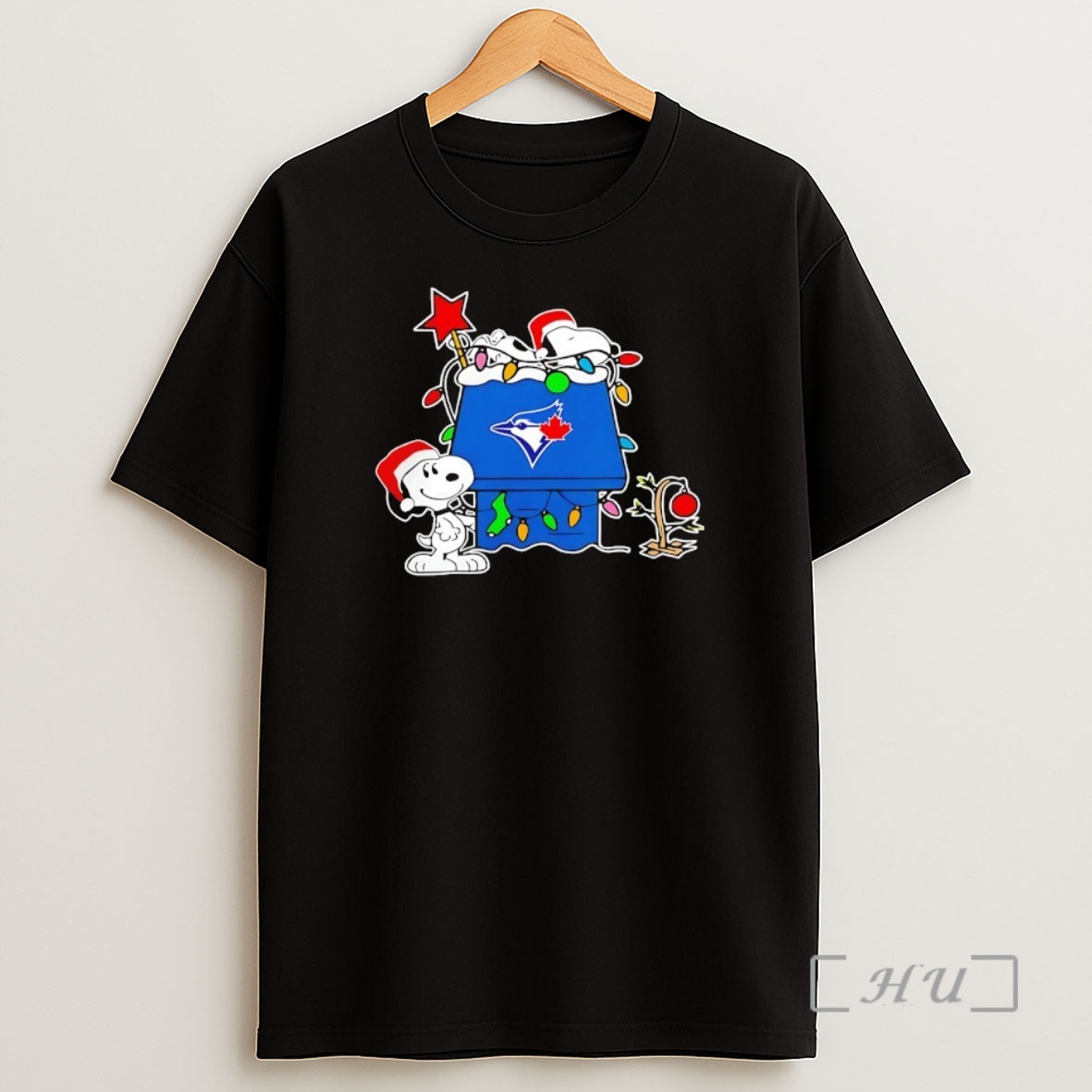Trending The Peanuts Snoopy House X Toronto Blue Jays Merry Christmas Premium Shirt Sweatshirt Tee