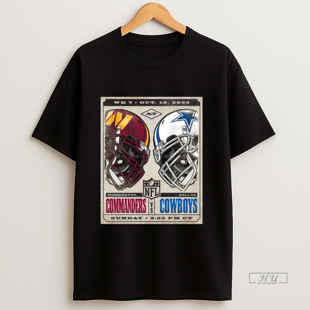 Trending Washington Commanders At Dallas Cowboys Week 7 Nfl Game October 19 2025 Helmet Sweatshirt Tee Shirt