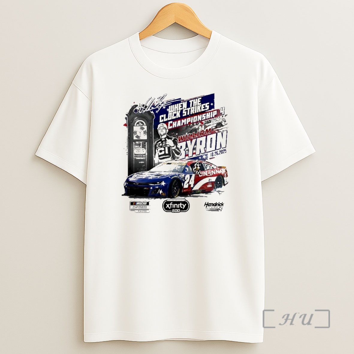 Trending William Byron 2025 Xfinity 500 Race Winner Championship 4 When The Clock Strikes Signature Premium Shirt Sweatshirt Tee