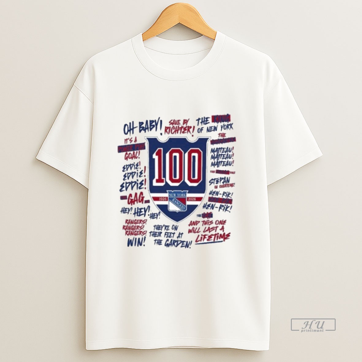 Trending We Bleed Blue Centennial 100th 1926 2026 New York Rangers Sweatshirt Tee Shirt