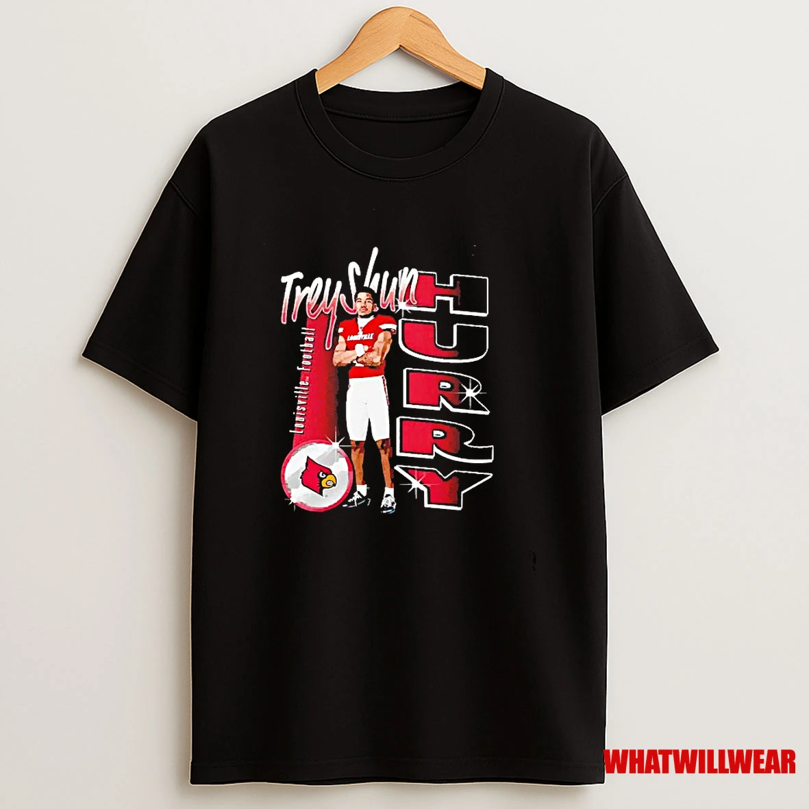 Treyshun Hurry Louisville Cardinals Football Player Name Shirts