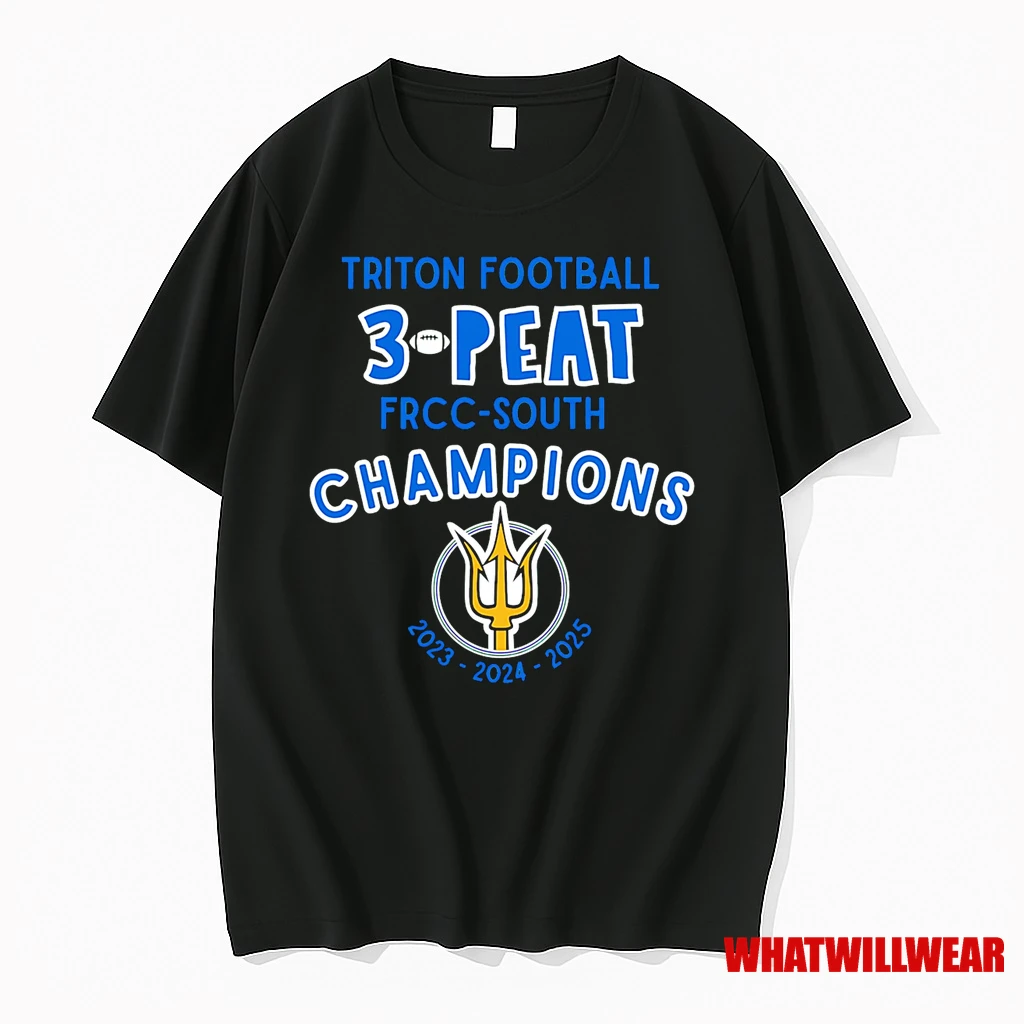 Triton Fooball 3 Peat Frcc South Champions 2023 2025 Shirts