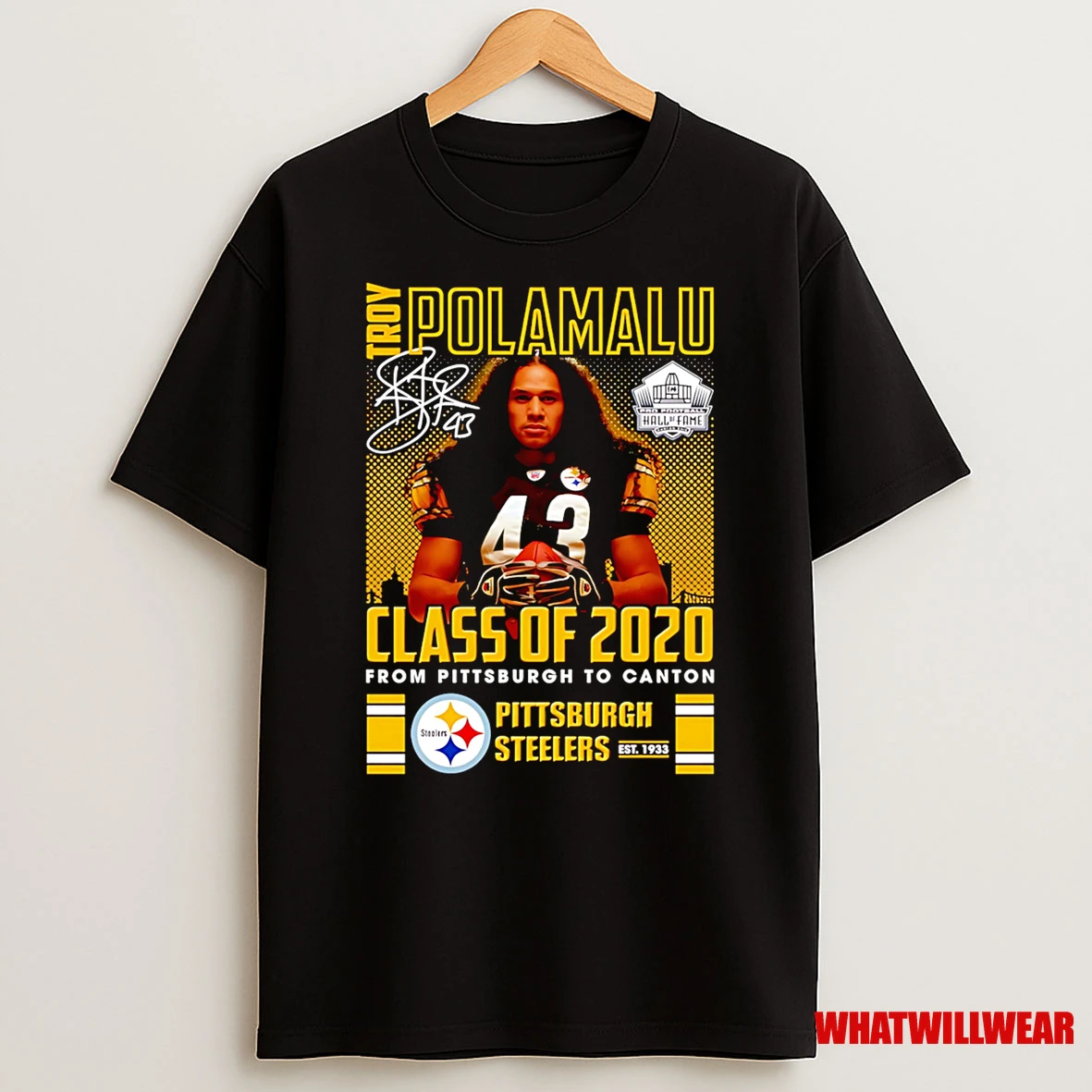 Troy Polamalu Class Of 2020 From Pittsburgh To Canton Pittsburgh Steelers Shirts