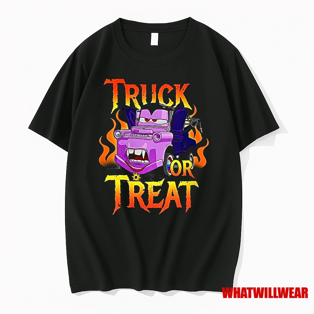 Truck Or Treat Disney Pixar Cars Halloween Shirts