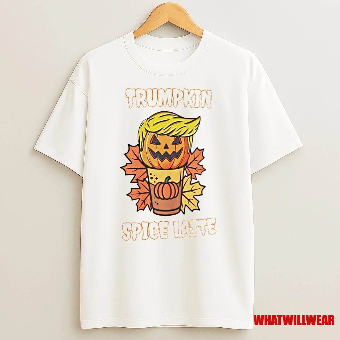 Trump Halloween Coffee Trumpkin Spice Latte Shirts