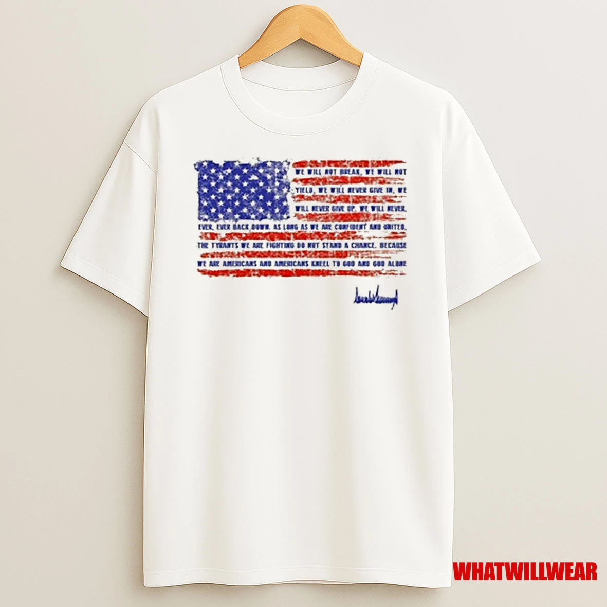 Trump Nation Proclamation American Flag Shirts