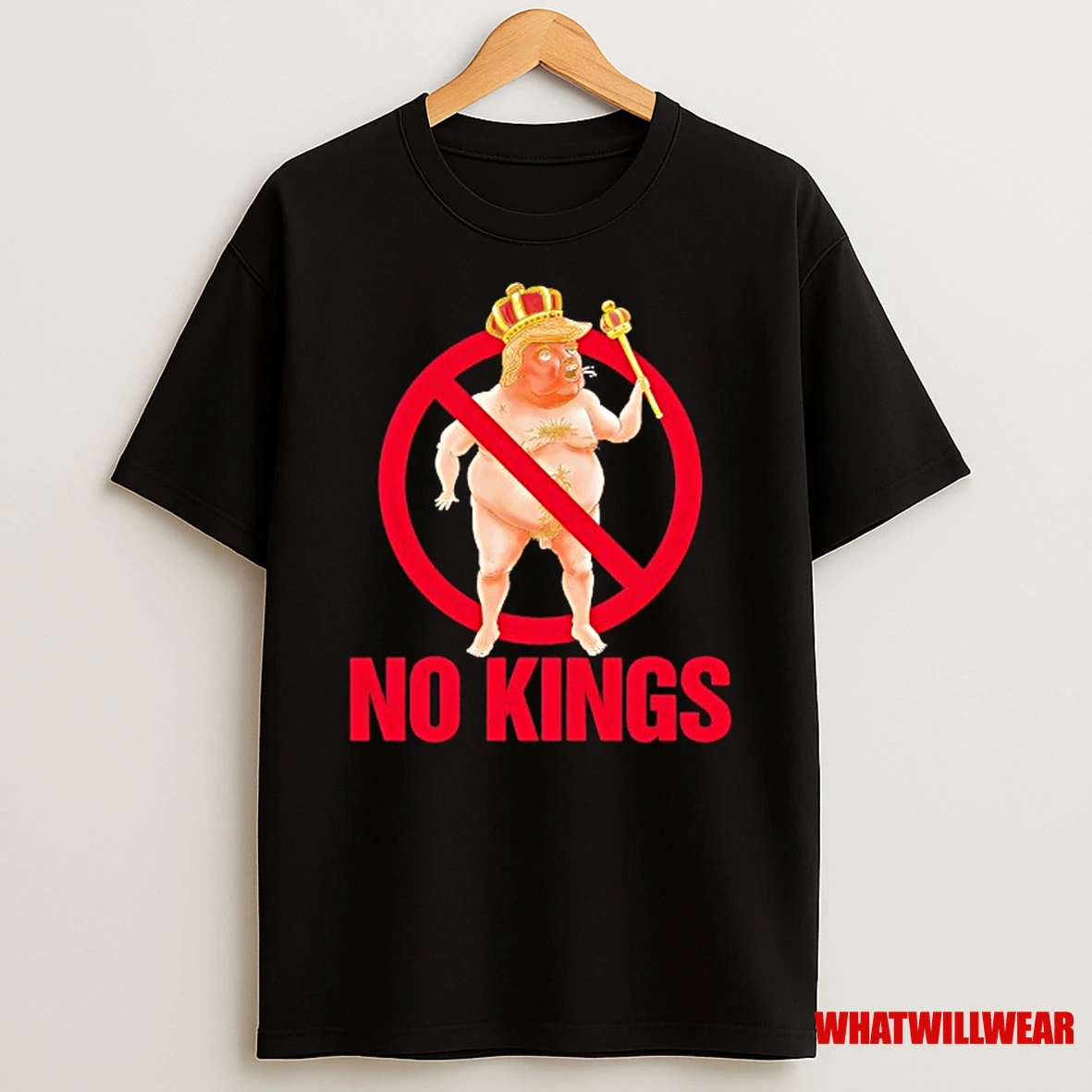 Trump Obese No Kings In American Shirts