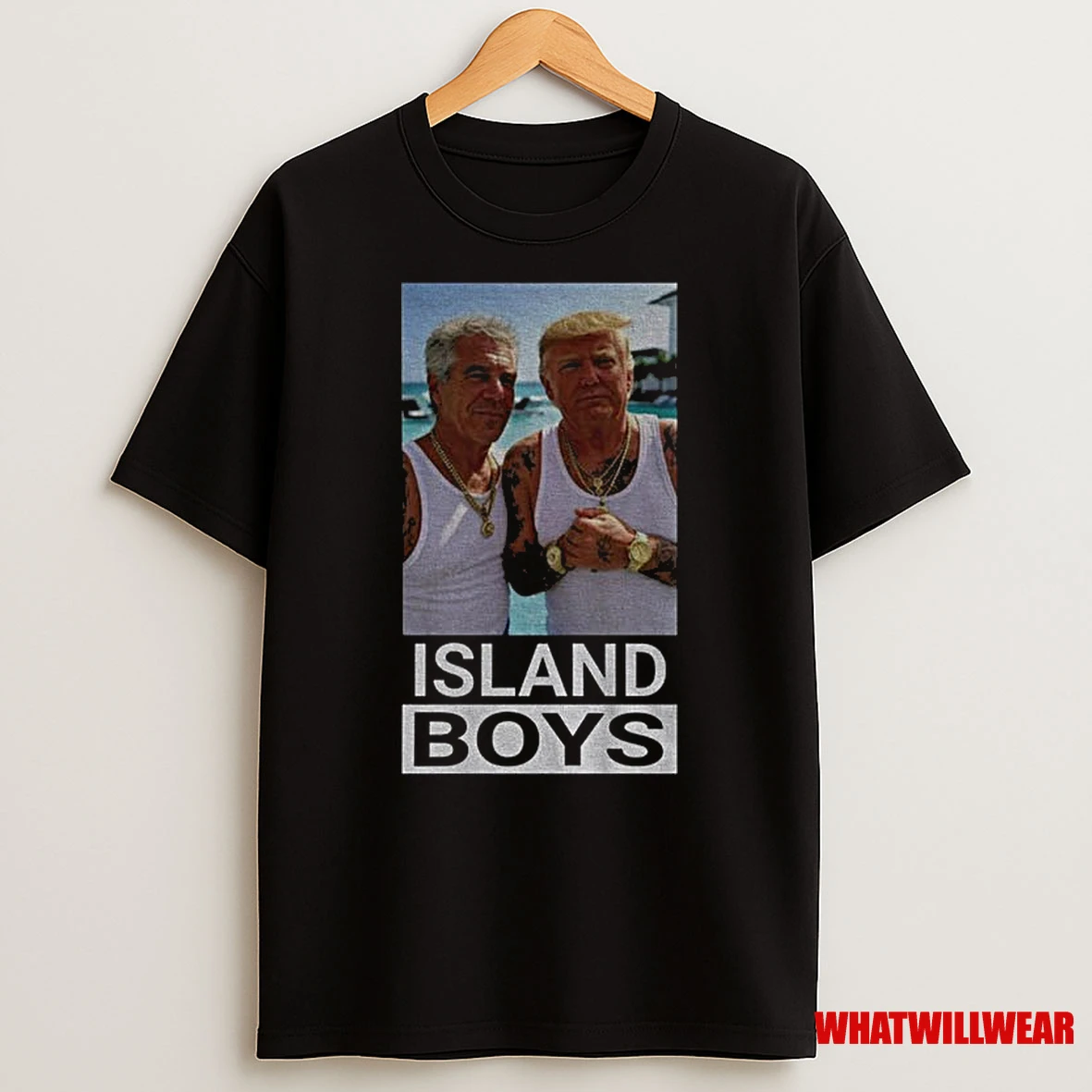 Trump Vs Epstein Tattoo Island Boys Shirts