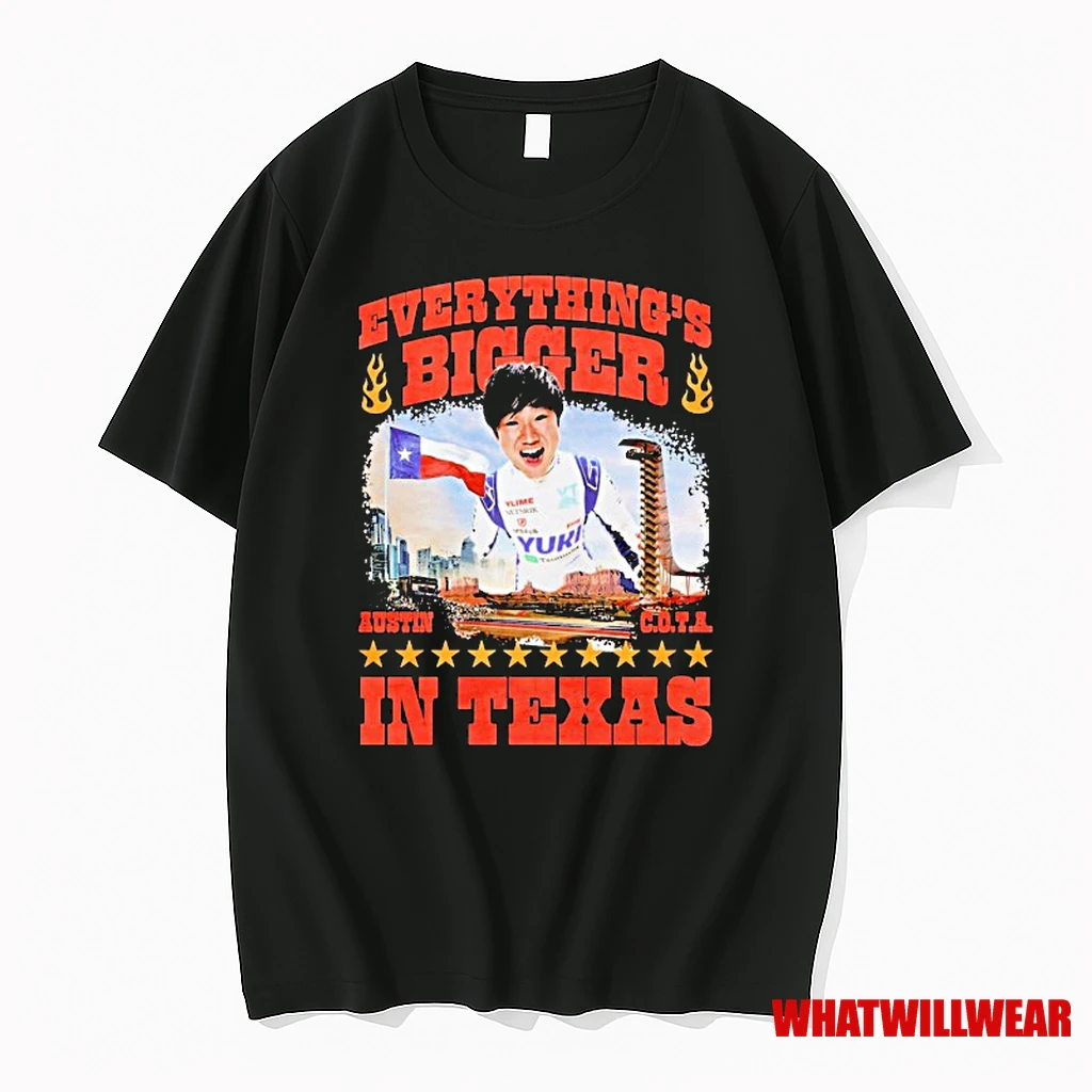 Tsunoda Yuki Everythings Bigger In Texas Shirts