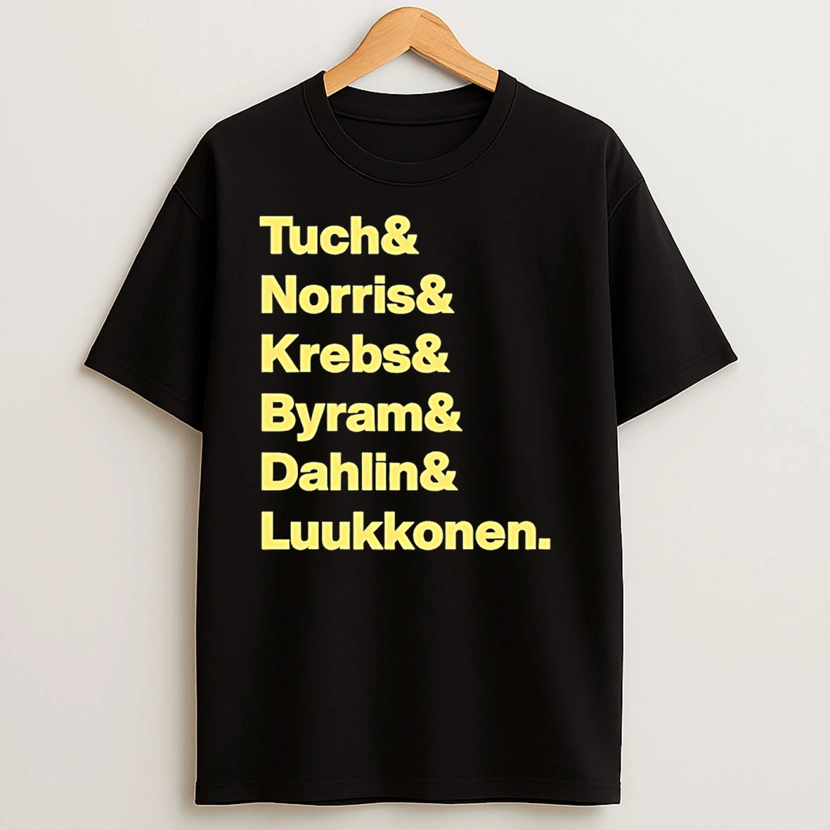 Tuch Norris Krebs Byram Dahlin Luukkonen T Shirts
