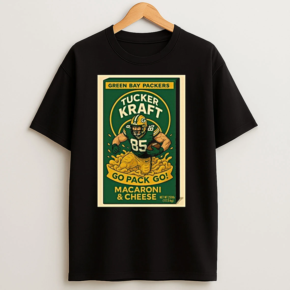 Tucker Kraft Go Pack Go Macaroni And Cheese T Shirts
