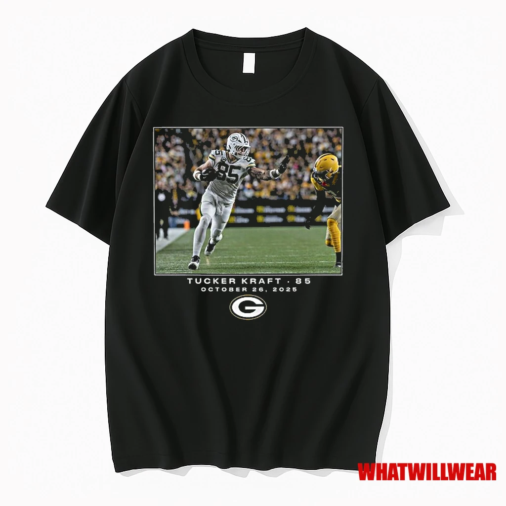 Tucker Kraft Green Bay Packers Nfl Flash Features Week 8 Shirts