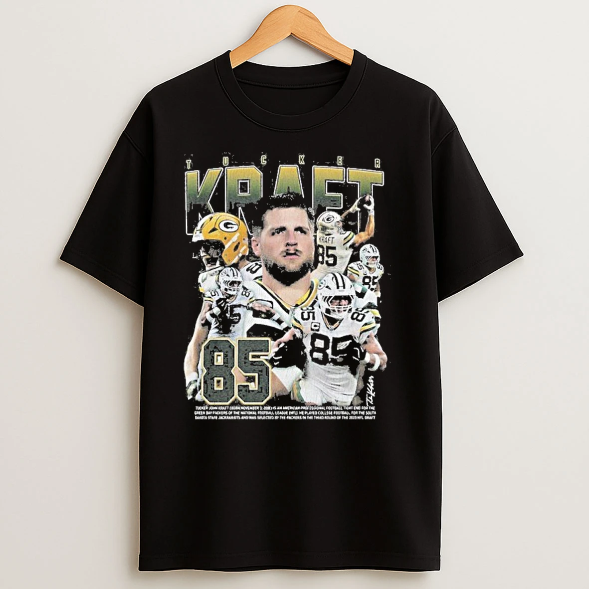 Tucker Kraft Green Bay Packers Vintage T Shirts
