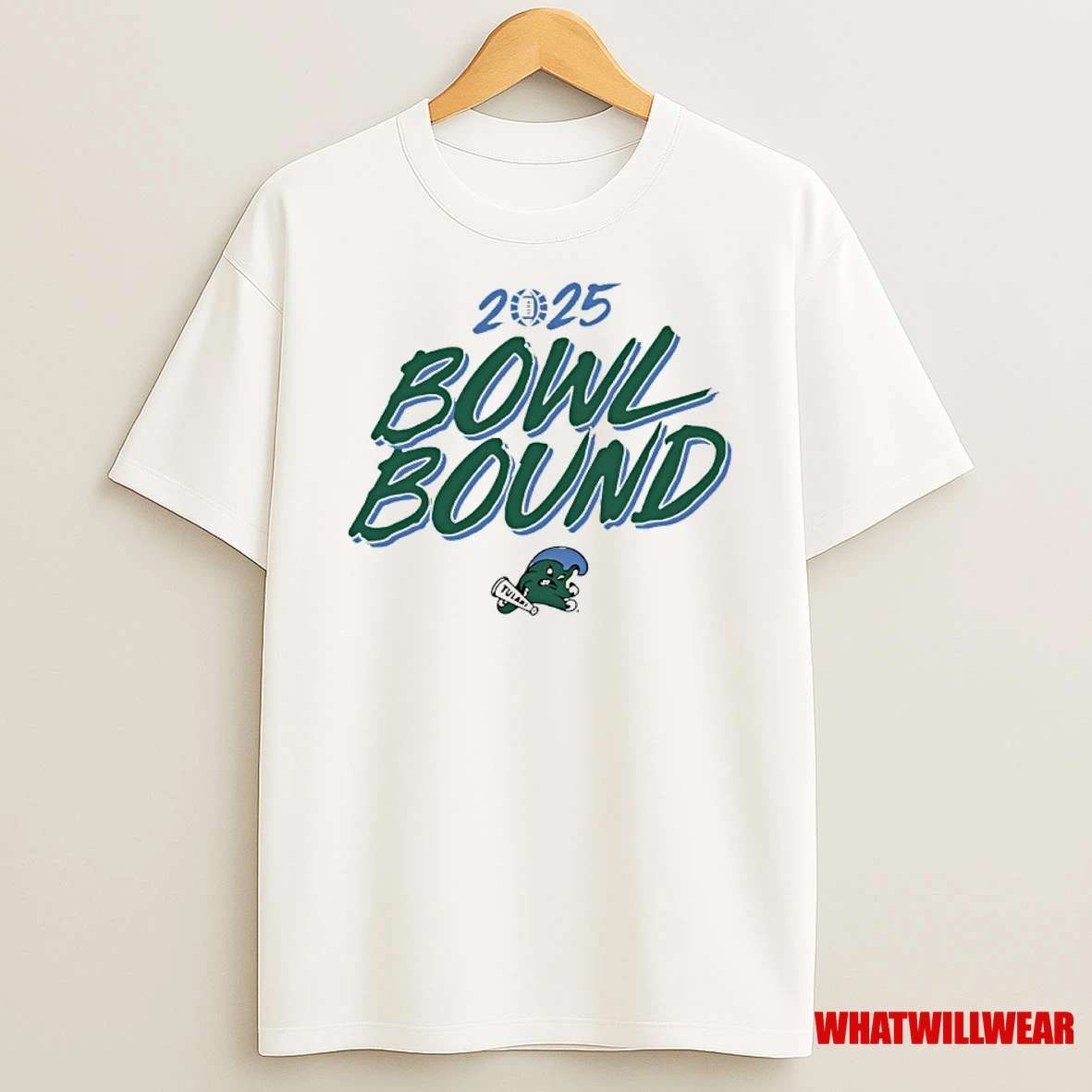 Tulane Green Wave Football 2025 Bowl Bound Shirts