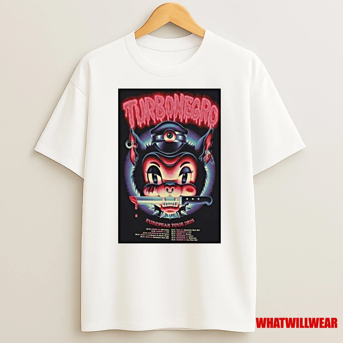 Turbonegro 2025 European Tour Shirts