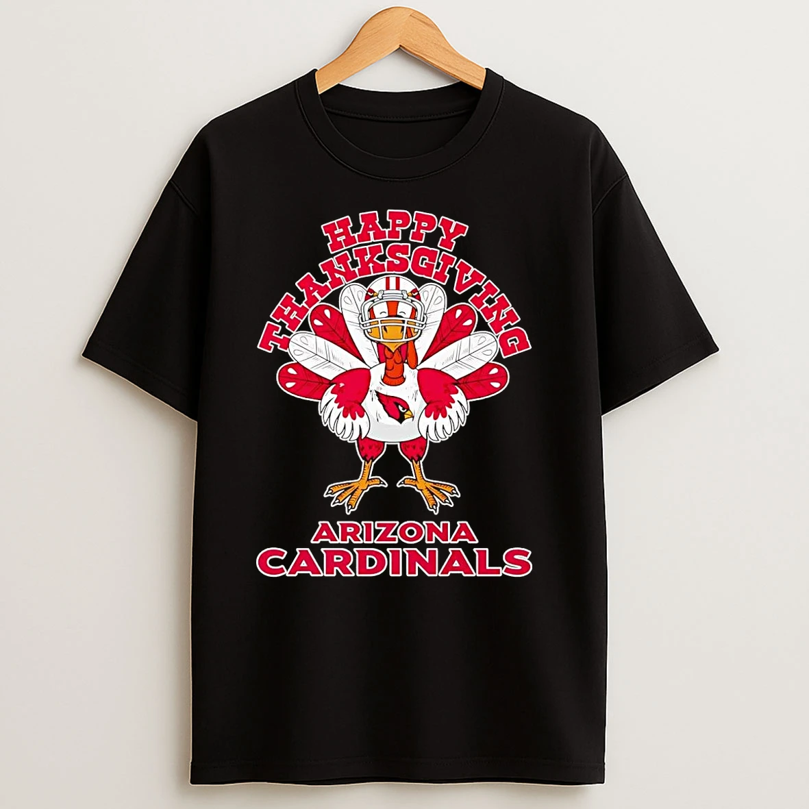 Turkey Happy Thanksgiving Arizona Cardinals T Shirts