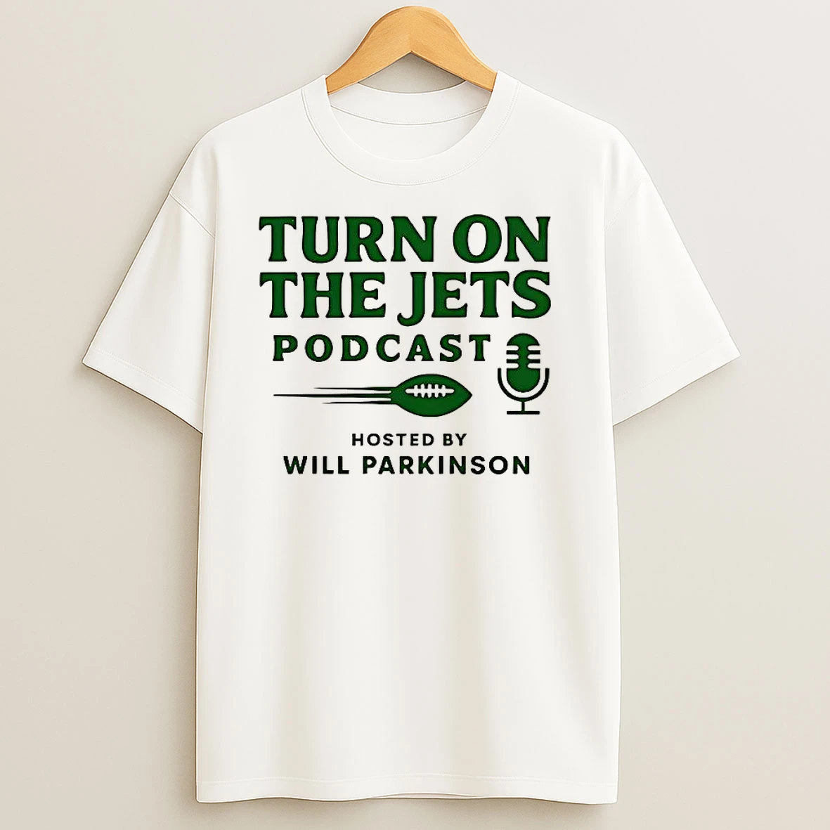 Turn On The Jets Podcast T Shirts