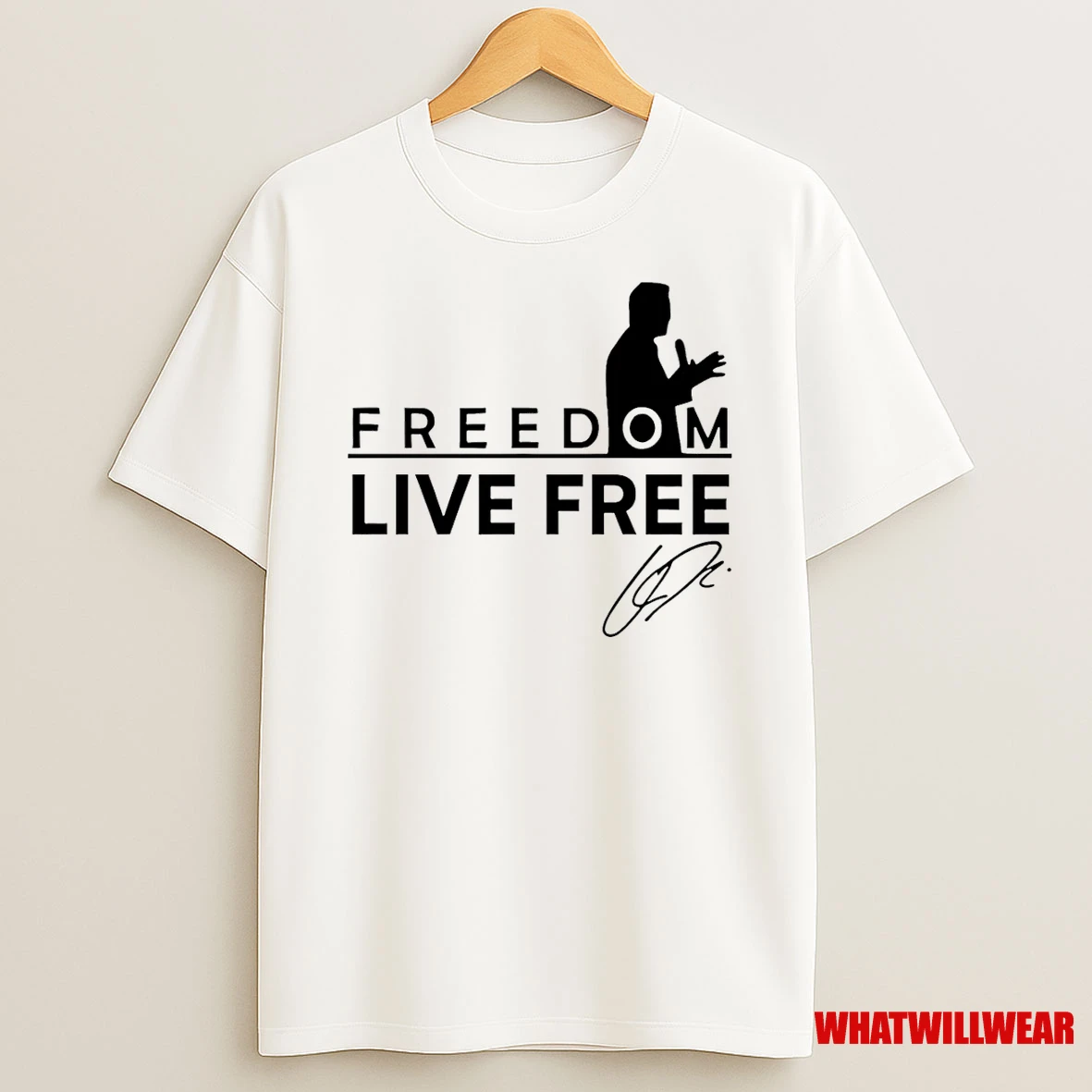 Turning Point Charlie Kirk Live Free Signature Shirts