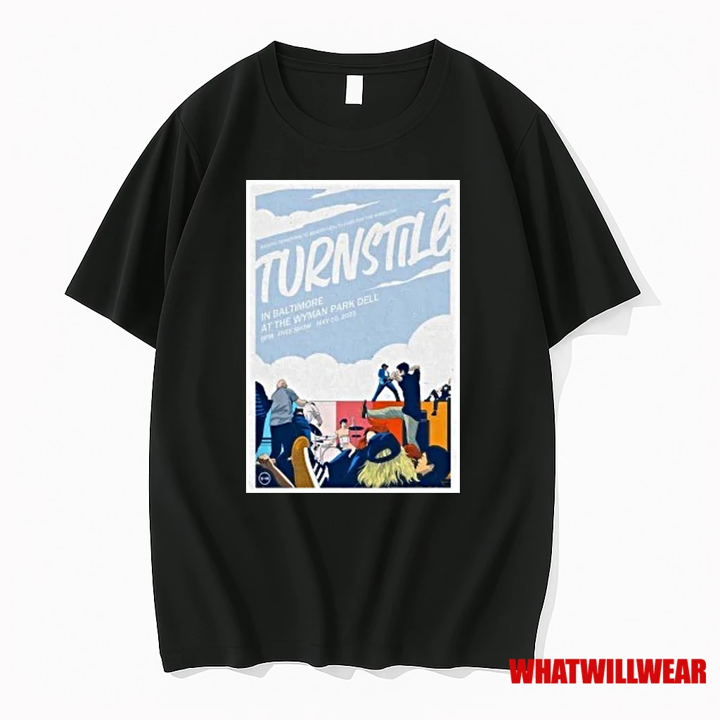 Turnstile May 10 2025 Wyman Park Dell Baltimore Maryland Shirts