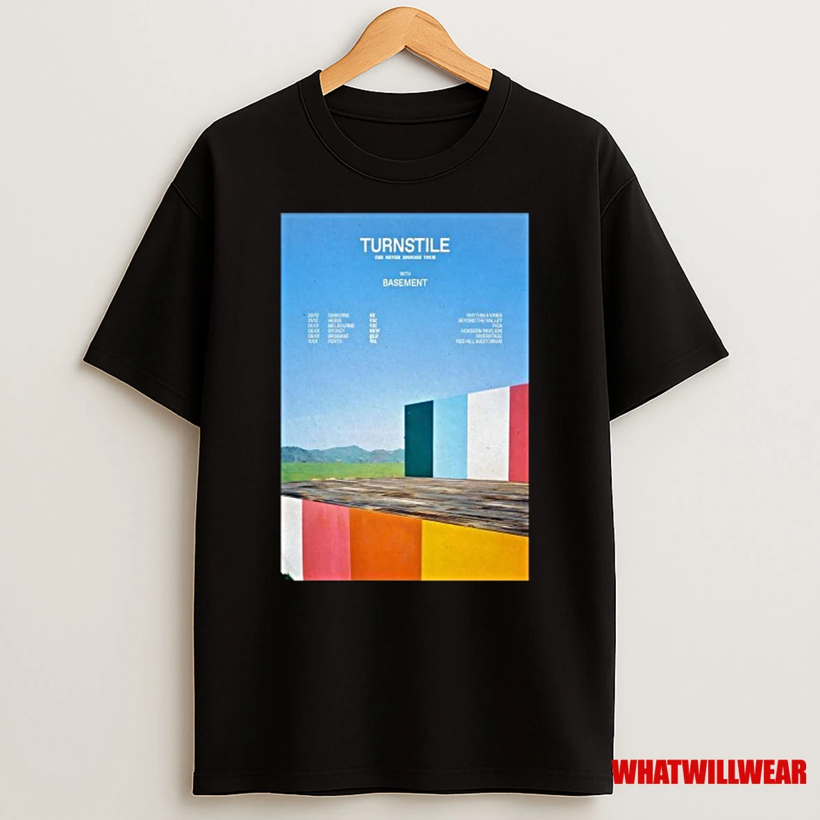 Turnstile With Basement 2025 2026 The Never Enough Tour Shirts